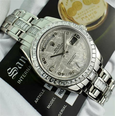 rolex platinum masterpiece with diamonds